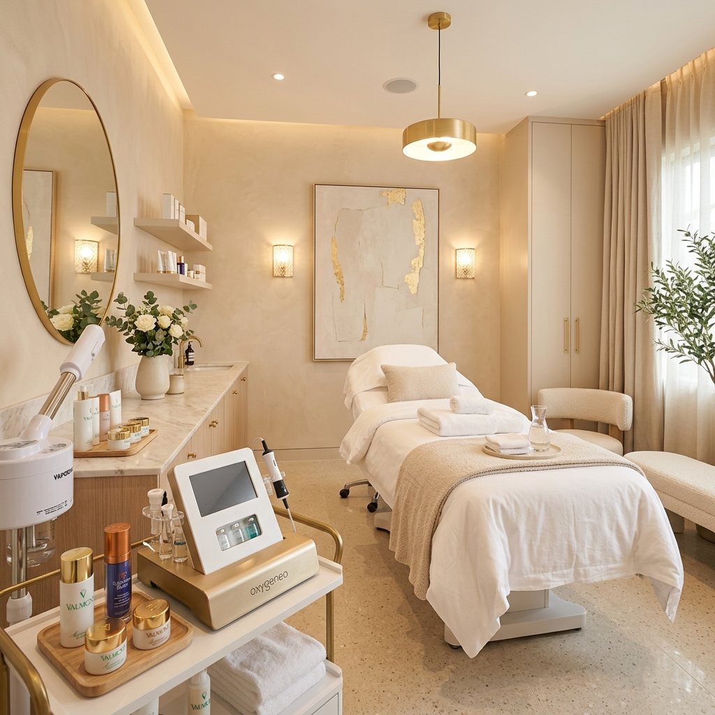 Professionelle Beauty-Geräte im Behandlungsraum